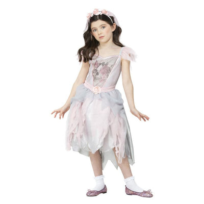 Vintage Ghost Bride Costume Child Pink_1