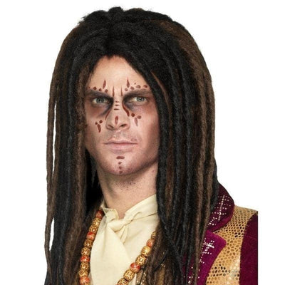 Voodoo Dreadlock Deluxe Wig Adult Brown_1