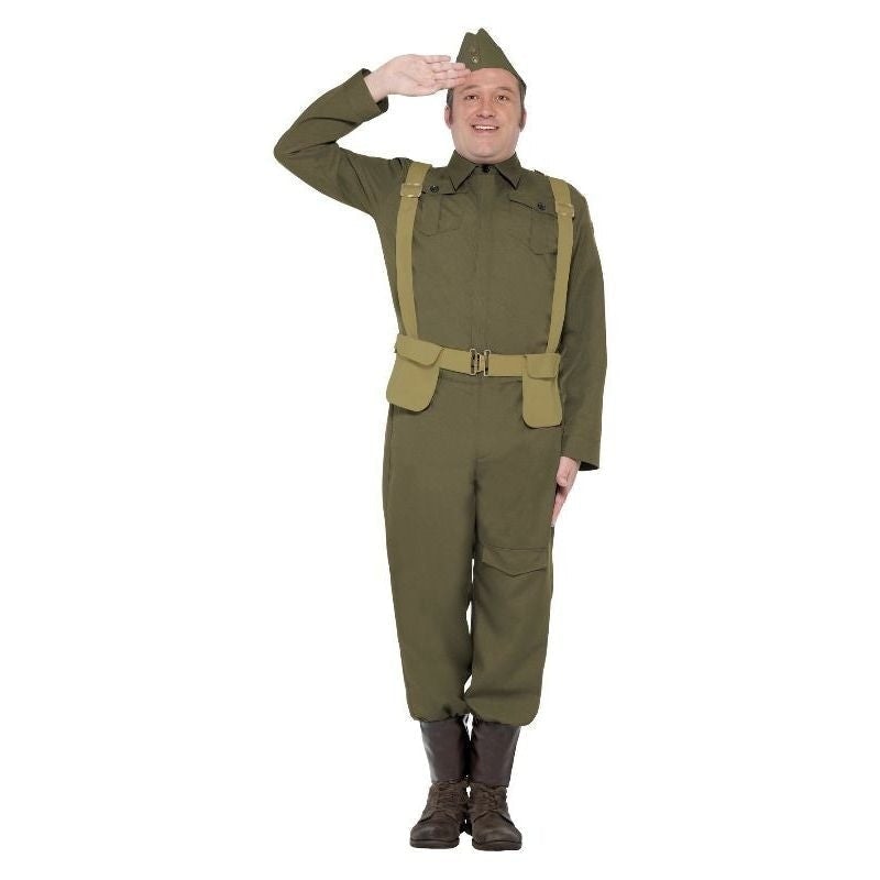 WW2 Home Guard Private Costume Adult Green_4