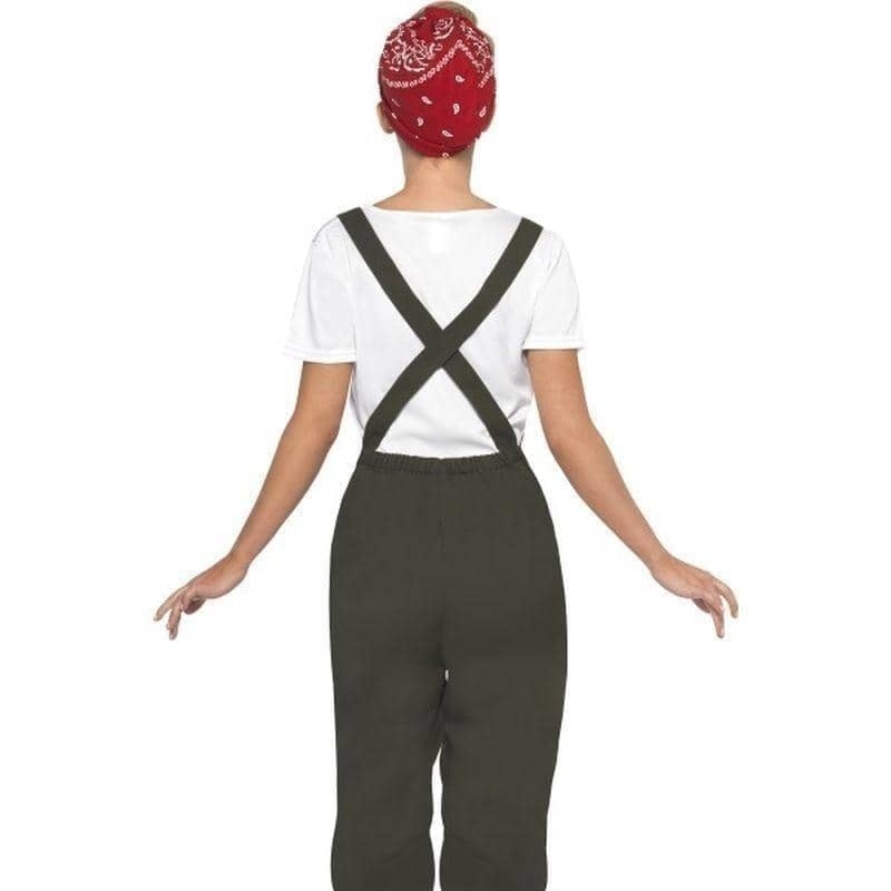 WW2 Land Girl Costume Adult Olive White_2