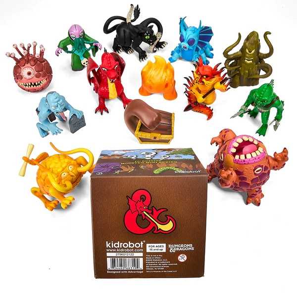 Dungeons & Dragons: 3 inch Vinyl Mini - Monster Series 2: D&D 1e Display by Kidrobot