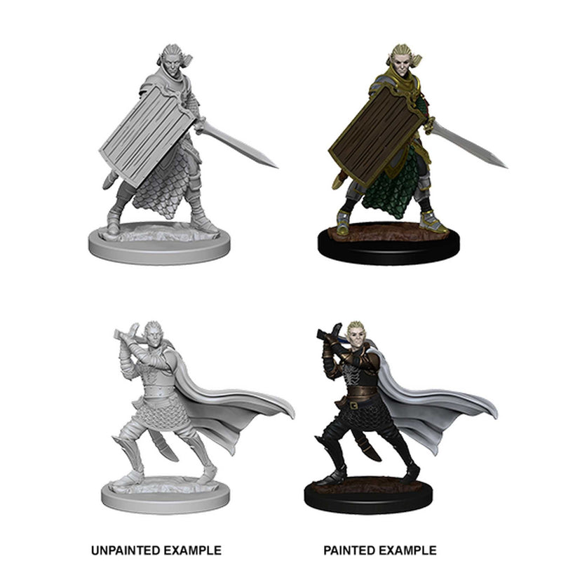 Pathfinder Deep Cuts Unpainted Miniatures: Elf Male Paladin