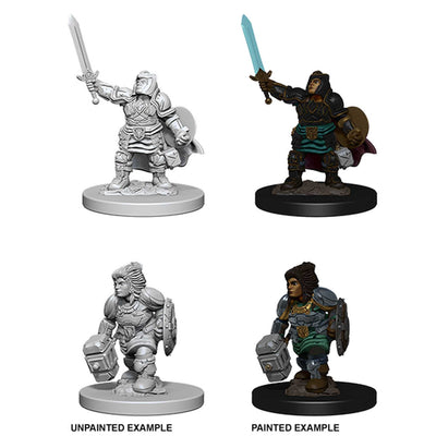 D&D Unpainted Miniatures: Dwarf Female Paladin