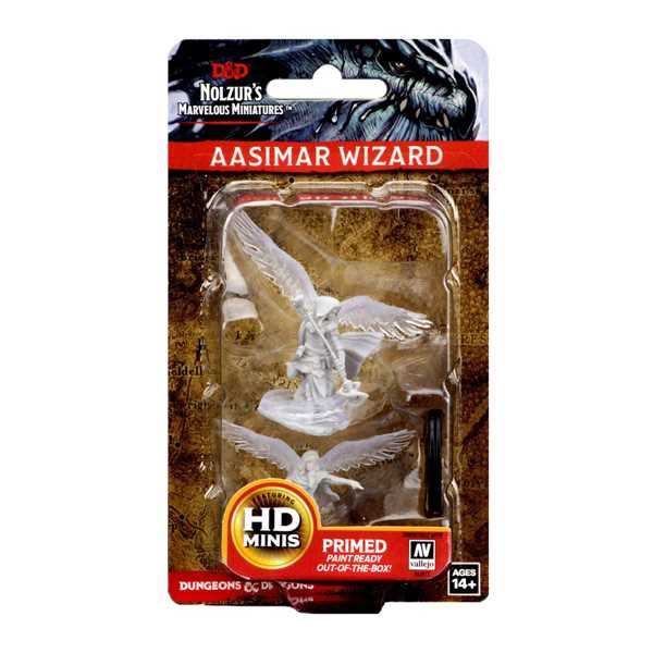 D&D Unpainted Miniatures: Aasimar Female Wizard