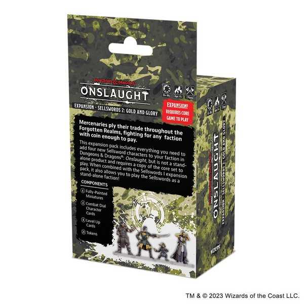 Dungeons & Dragons Onslaught: Expansion - Sellswords 2 - Gold and Glory