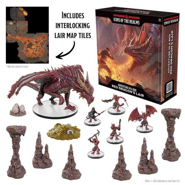 D&D Icons of the Realms: Adventure in a Box - Red Dragon&