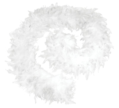 White Feather Boa 80g Budget Costume Accessory_1