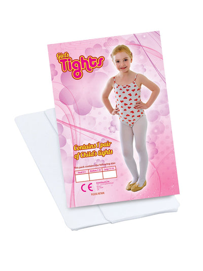 White Kids Tights Costume Accessory_1