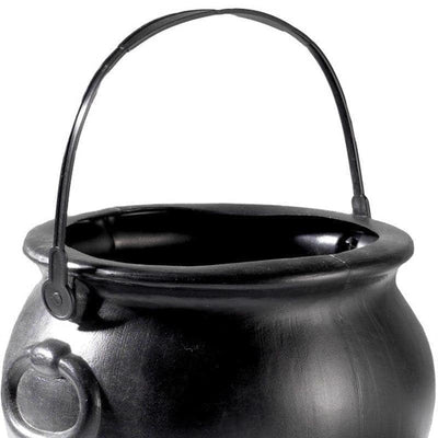 Witch Cauldron Adult Black 15cm High_1