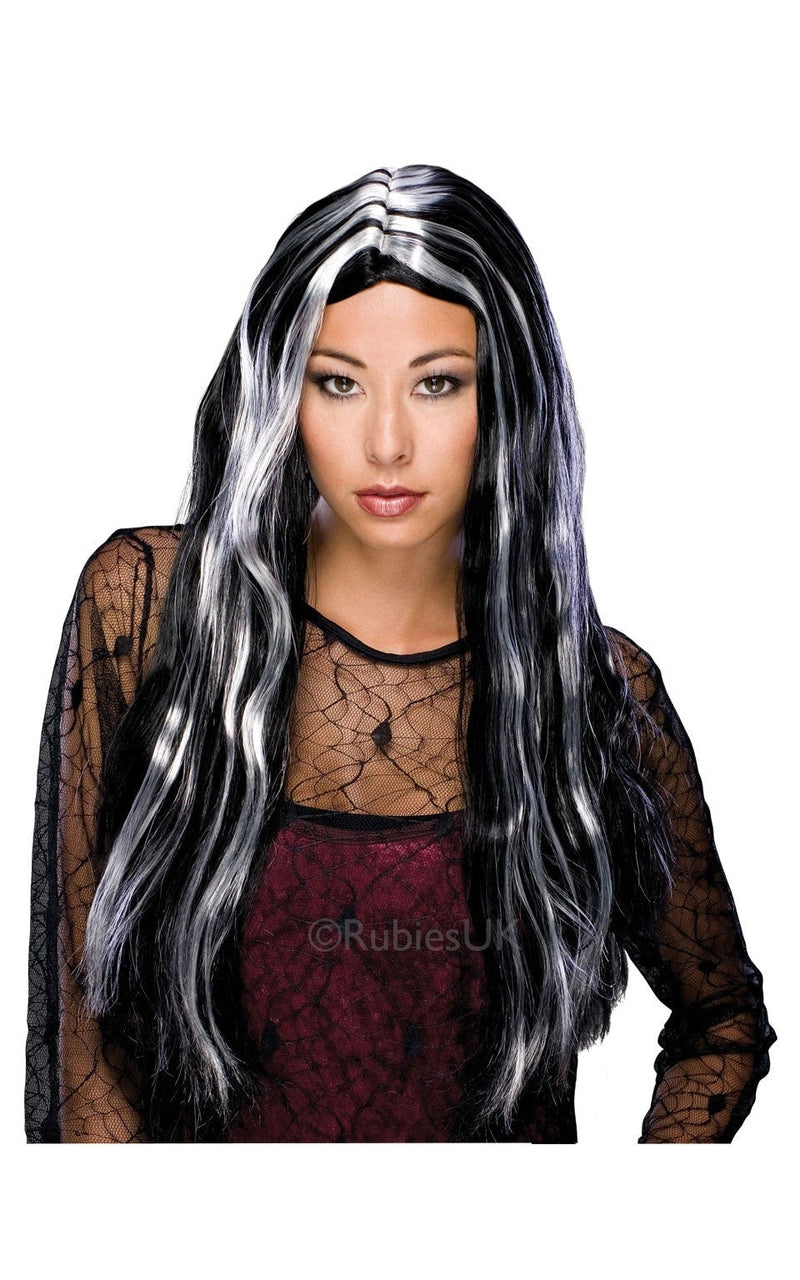 Witch Wig Bk Grey Streak_1