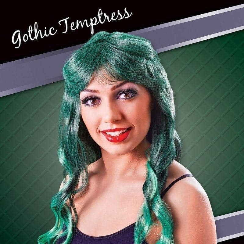 Size Chart Womens Cheryl Wig Green Black Wigs Female Halloween Costume