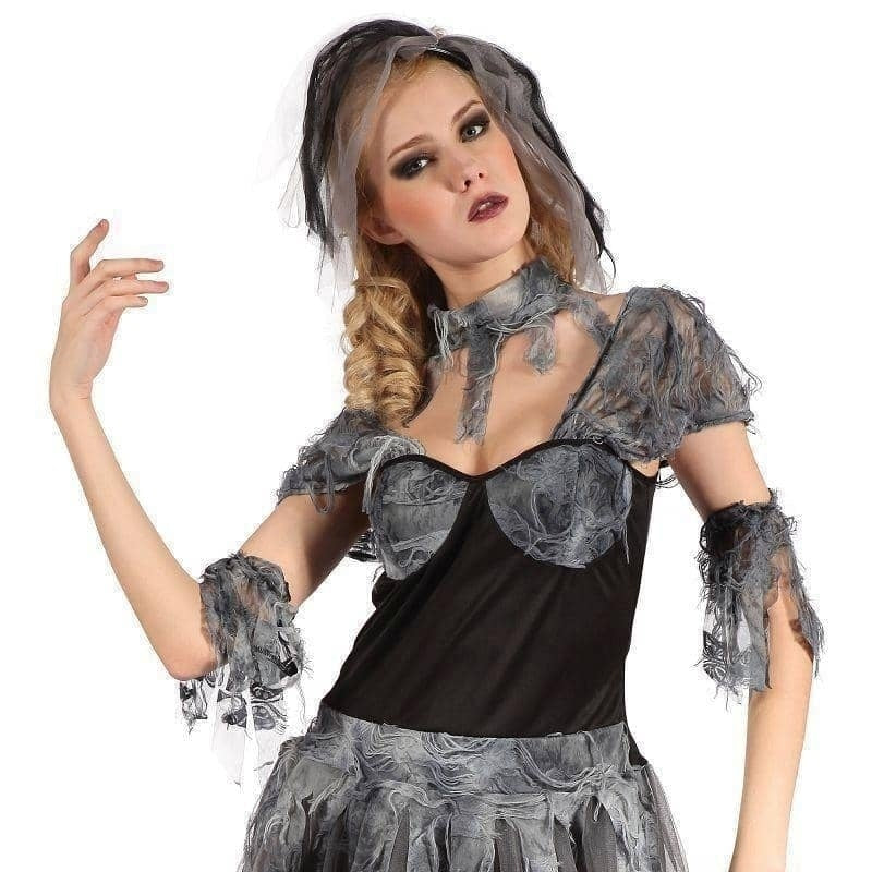 Womens Gothic Bride Adult Costume Female Uk Size 10 14 Halloween_1