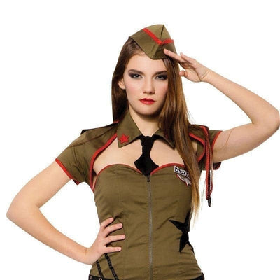 Womens Sexy Soldier Adult Costume Female Halloween_1