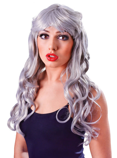 Womens Temptress Gothic Silver Grey Wigs Female Halloween Costume_1