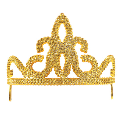 Womens Tiara Plastic Gold Costume Accessories Female Dozen Halloween_1