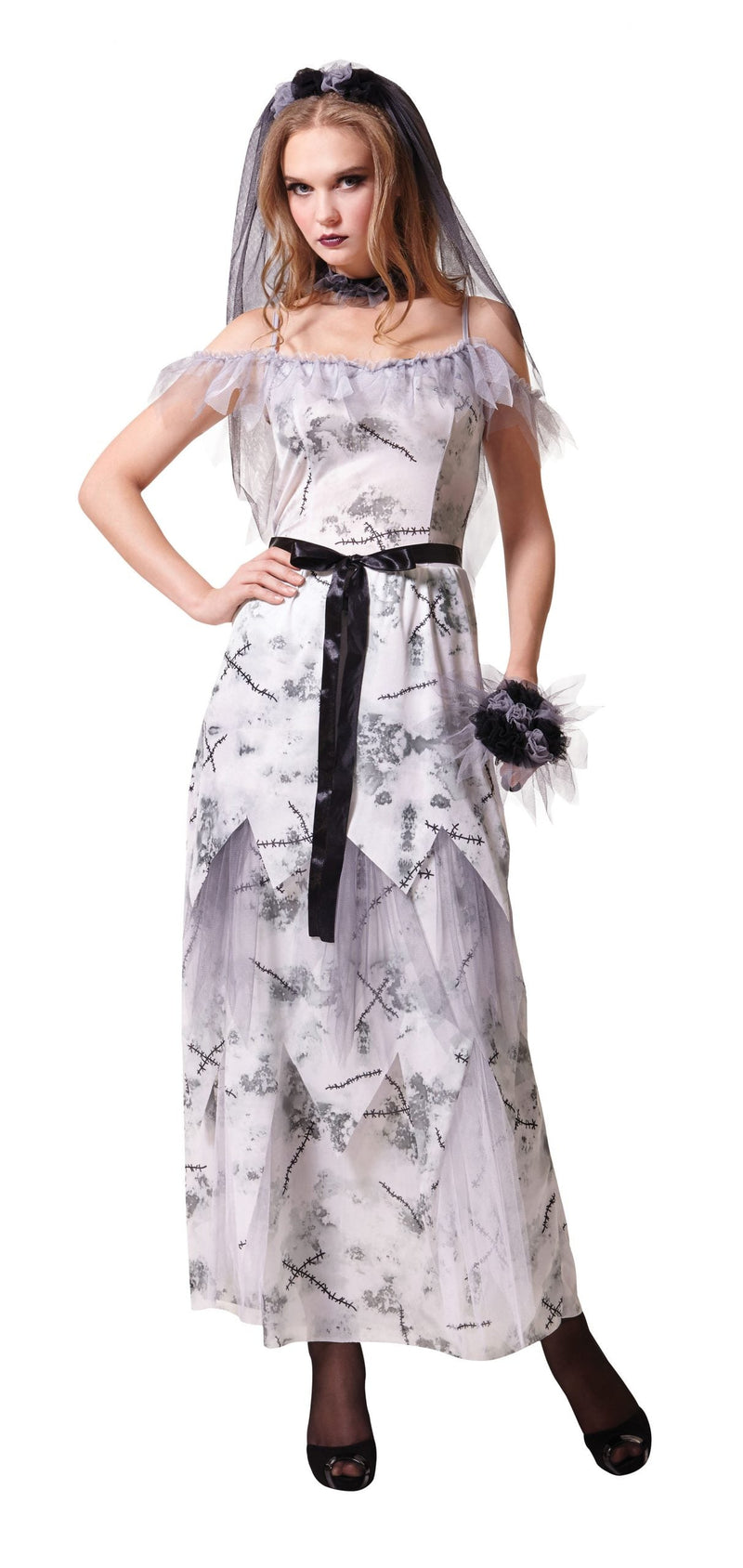 Womens Zombie Corpse Bride Adult Costume Female Halloween_1