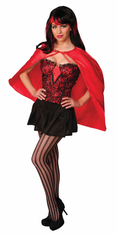 Fantasy Cape Red Adult Costume Female_1 X73814