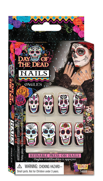 Day Of The Dead Nails Costume Accessories Female_1 X74688