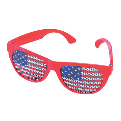Usa Patriotic Flag Glasses Red Costume Accessories Unisex_1 X74692