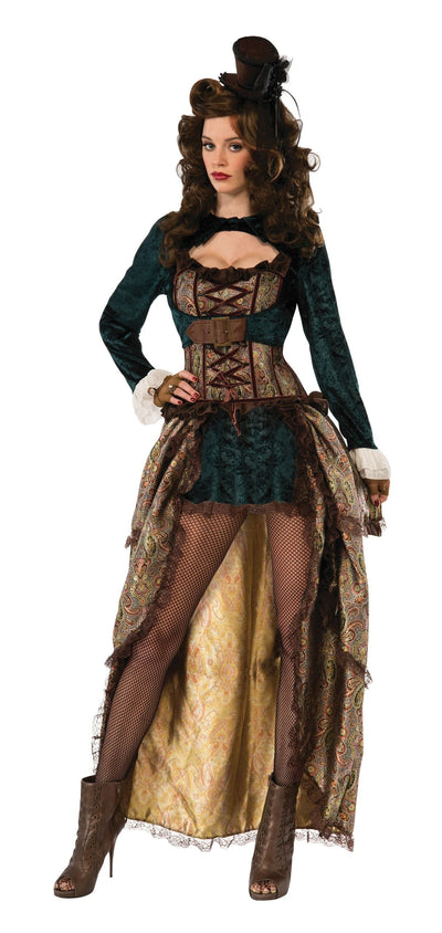 Madame Steampunk Costume Adult Female Uk Size 10 14_1 X75015