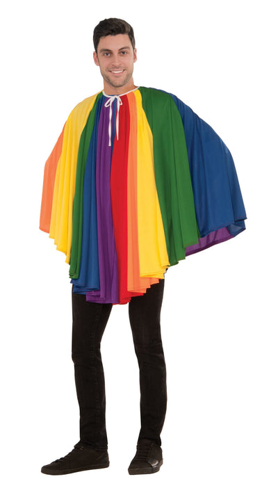 Rainbow Cape Short 30&#39;&#39; Adult Costume Female_1 X76813