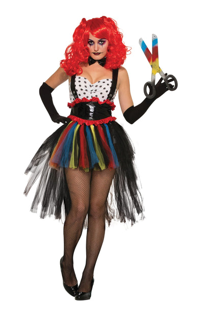 Evil Girlie Clown Adult Costume Female Uk Size 10 14_1 X76975