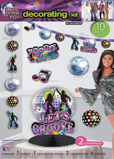 Disco Party Decorating Kit 12pc Goods_1 X77969