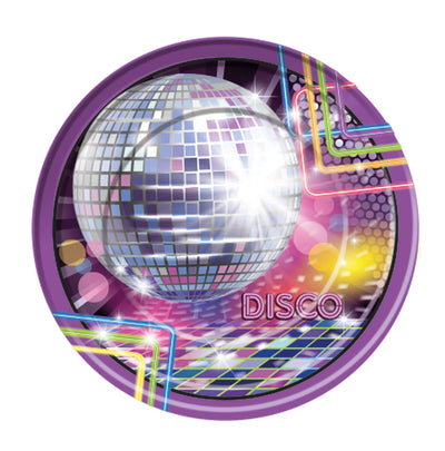 Disco Large Plate 8pc Party Goods_1 X77972