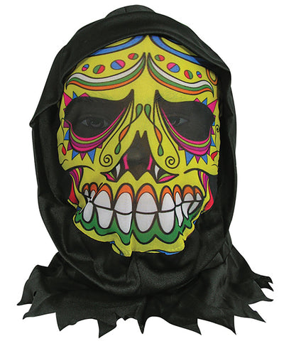 Skin Mask With Hood Day Of The Dead_1 X79392