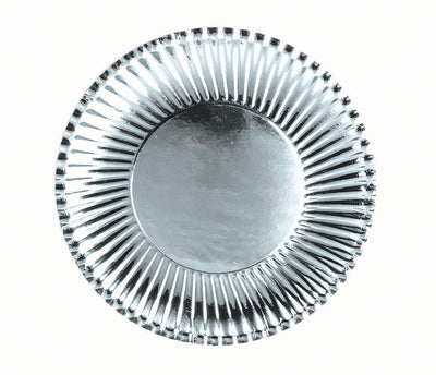 Silver Paper Plates Sml. 10 Pack 18cm_1 X82936