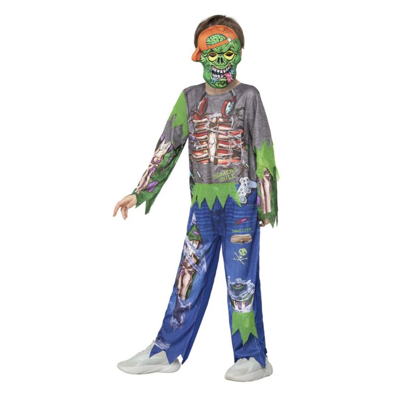 Zombie Gamer Costume Child Multi_3