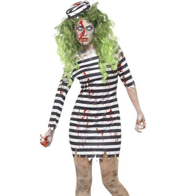 Zombie Jail Bird Costume Adult Black_1