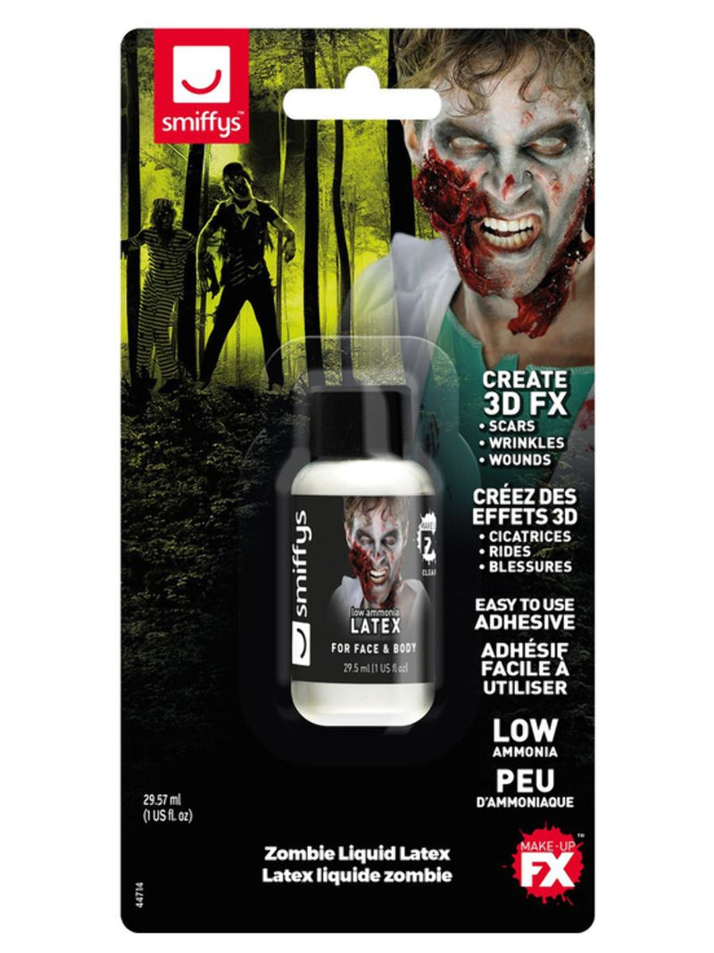 Size Chart Zombie Liquid Latex Low Ammonia 30ml