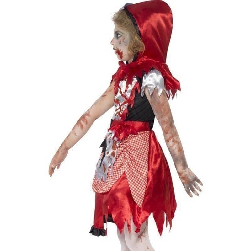 Zombie Miss Hood Costume Kids Red_4