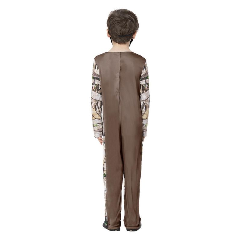 Zombie Mummy Costume Child Brown Green_2