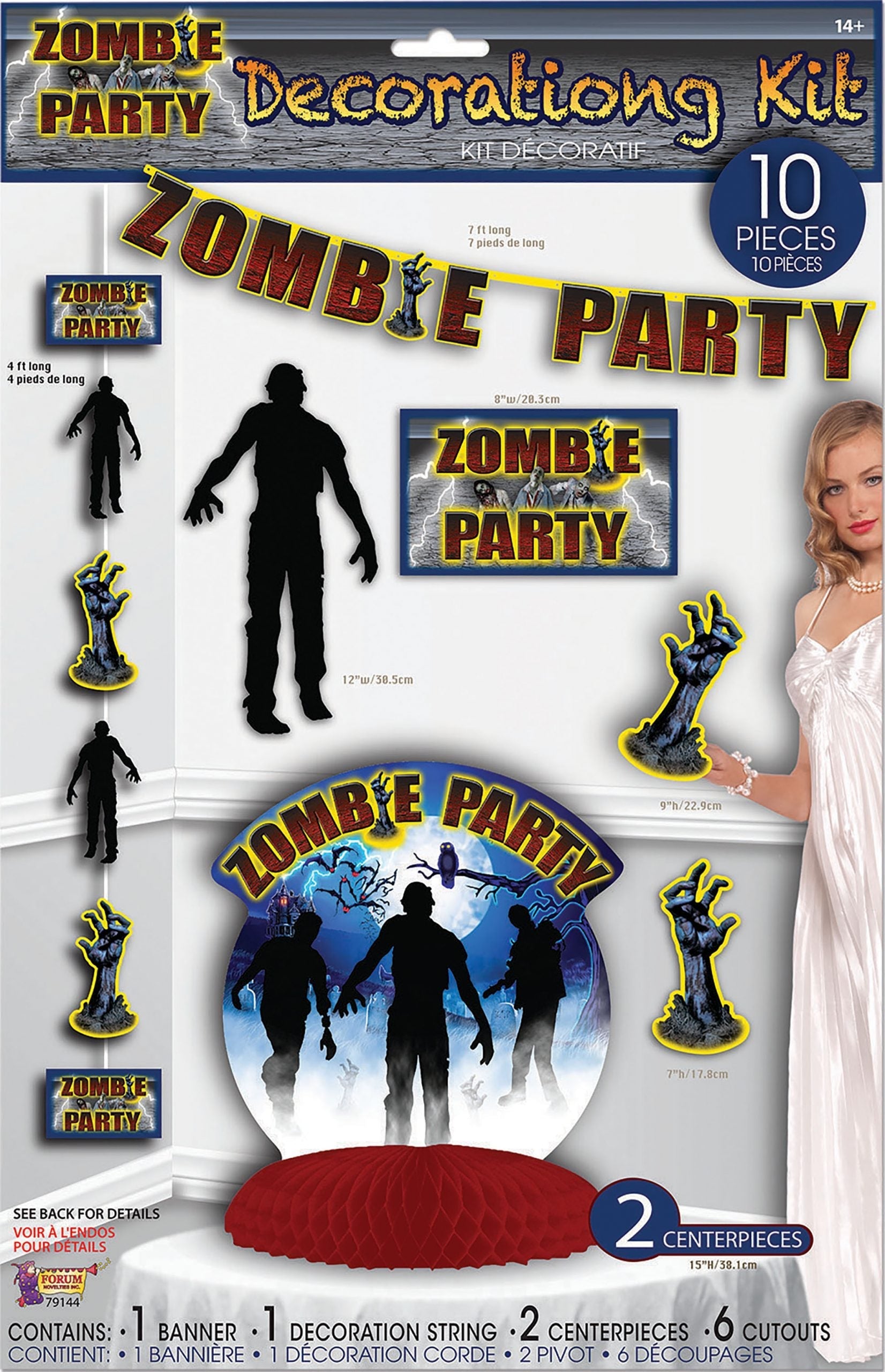 Zombie Party Decoration Set Halloween Party 10 Piece Kit – Mad ...