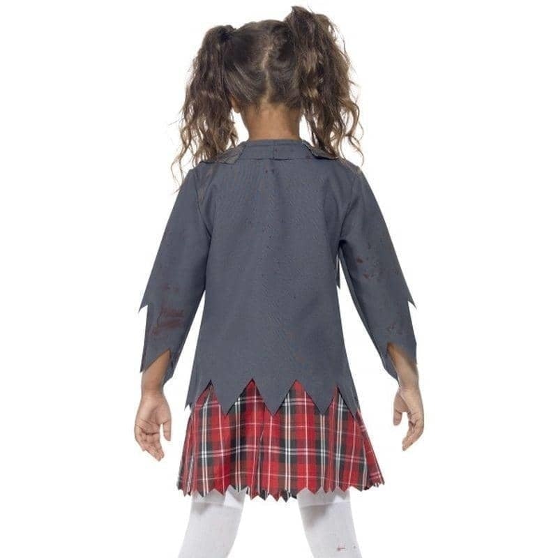 Zombie School Girl Costume Kids Grey_2