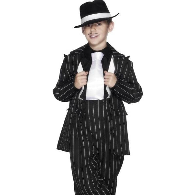 Zoot Suit Costume Kids Black White_1