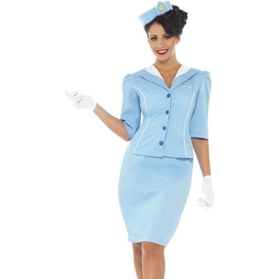 Air Hostess Costume Adult Blue_1 sm-22117M