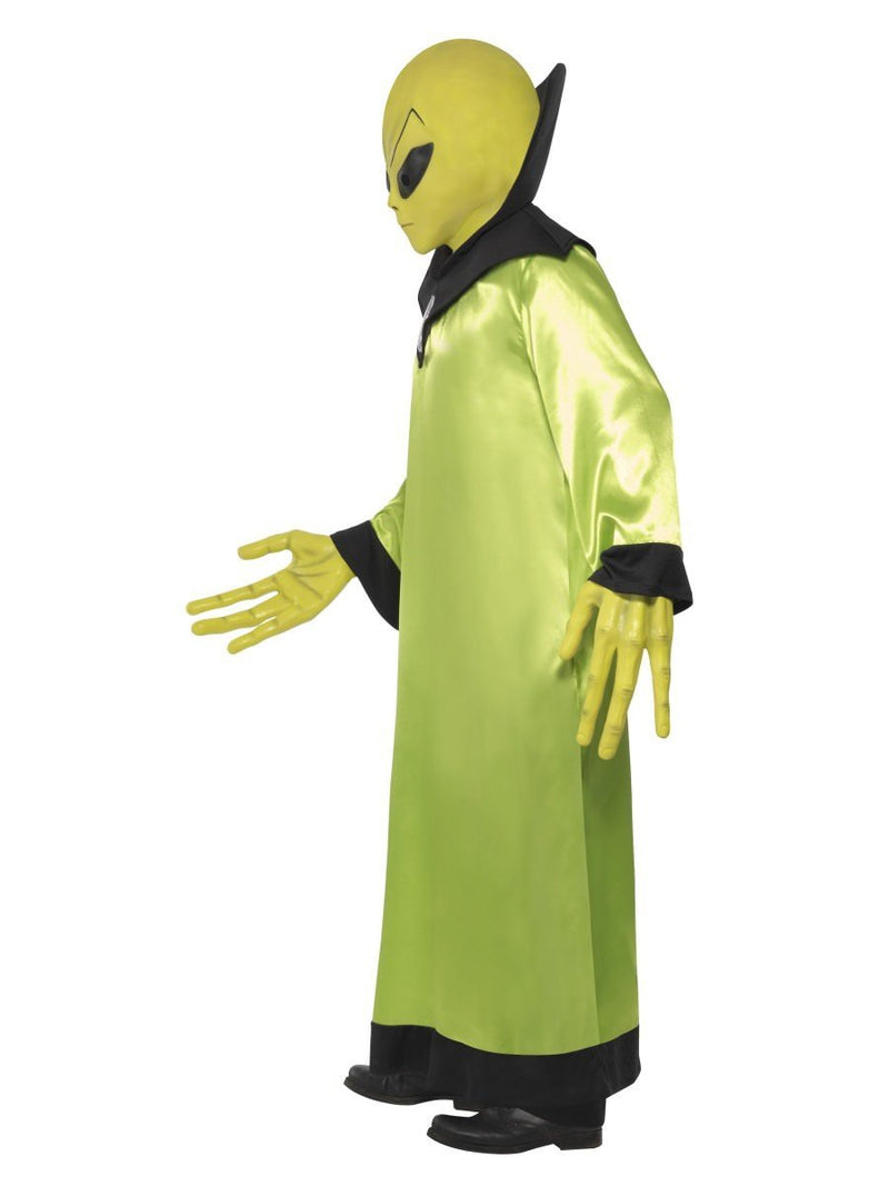 Alien Lord Costume Adult Robe Green Black Glow In The Dark