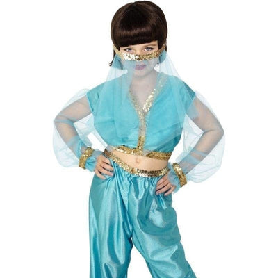 Arabian Princess Costume Kids Blue_1 sm-27265L