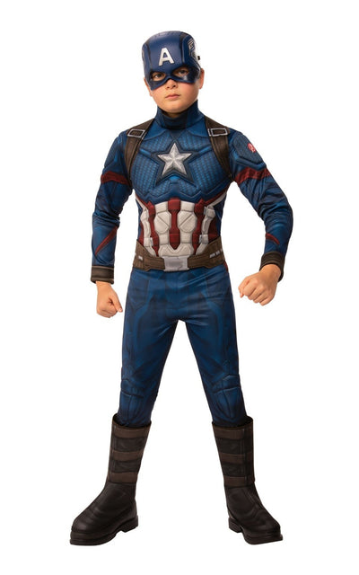 Avengers 4 Captain America Deluxe Costume Bargain MAD DIstribution Fancy Dress Costume Party Halloween Supplies MAD Fancy Dress