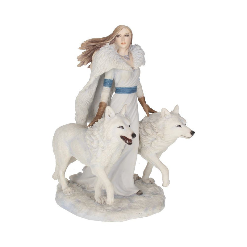 Anne Stokes Winter Guardians Wolf Companion Figurine 23cm