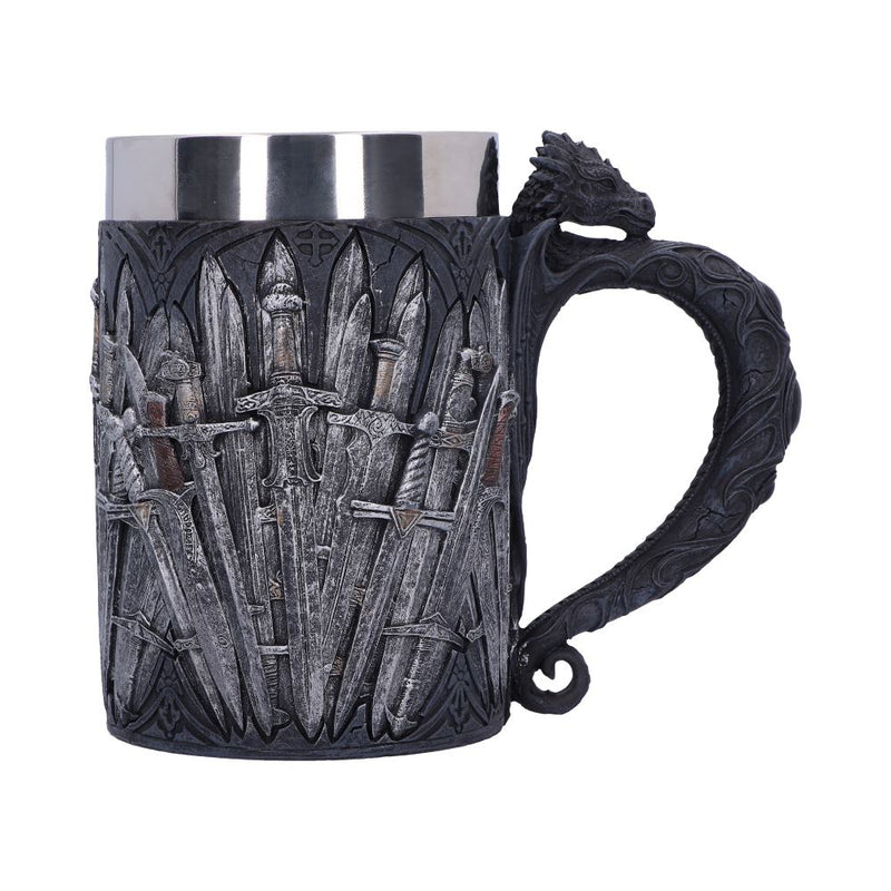 Medieval Sword Dragon Tankard Gothic Fantasy Mug
