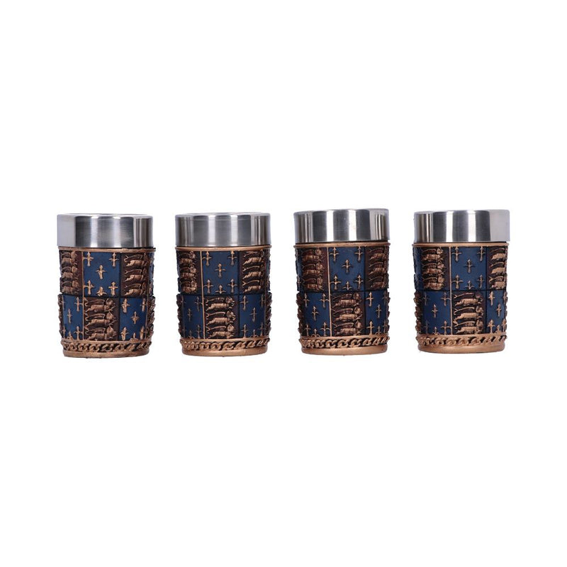 Nemesis Now Medieval Edwardian Set of 4 Shot Glasses