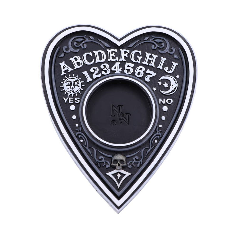 Black and White Spirit Board Tea Light Holder 9.5cm