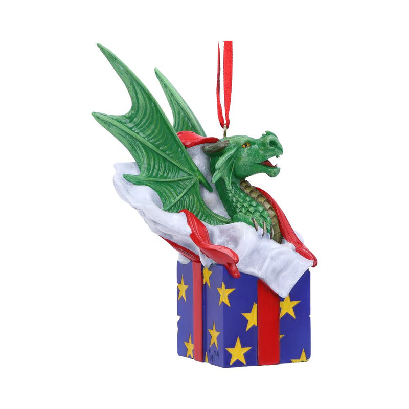 Anne Stokes Surprise Gift Hanging Ornament 12.5cm