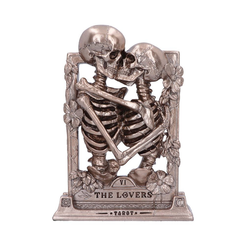 The Lovers Bronze Gothic Skeleton Ornament 20.5cm