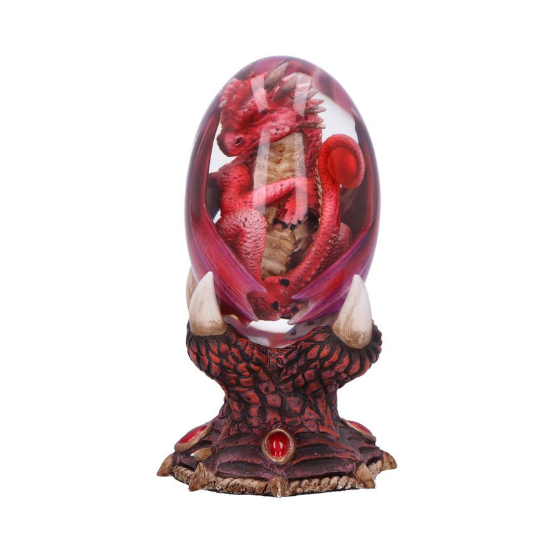 Elemental Dragonlings  Fire Dragon in Clear Egg