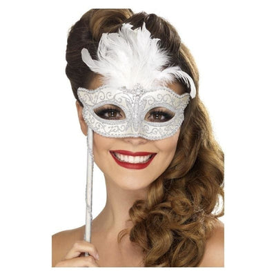 Baroque Fantasy Eyemask Adult Silver_2 